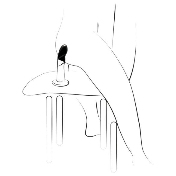 ROMP Dizi - dildo - lankstus silikonas - rožinis/oranžinis