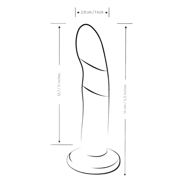 ROMP Piccolo - silikoninis dildo - lankstus - mėlynas/violetinis