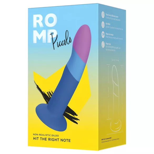 ROMP Piccolo - silikoninis dildo - lankstus - mėlynas/violetinis