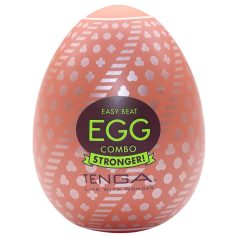   TENGA Egg Combo Stronger - masturbatorius vyrams - kiaušinio formos - 1 vnt