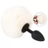 You2Toys - analinis kaištis su triušio uodega - juodas