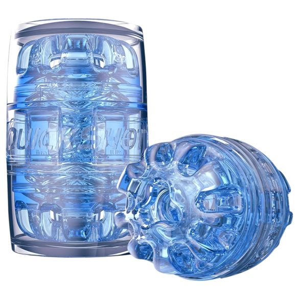 Fleshlight Quickshot Turbo - kelionių masturbatorius (mėlynas)