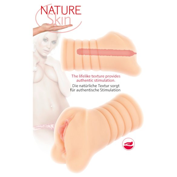 Nature Skin - realistiška vagina masturbatorius - natūrali spalva