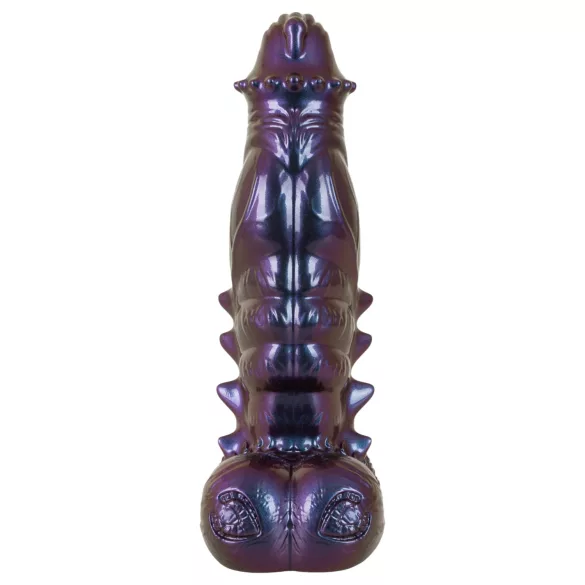 Beasty Cocks Tech-Zilla Bang - monstriškas dildo su siurbtuku (violetinis)