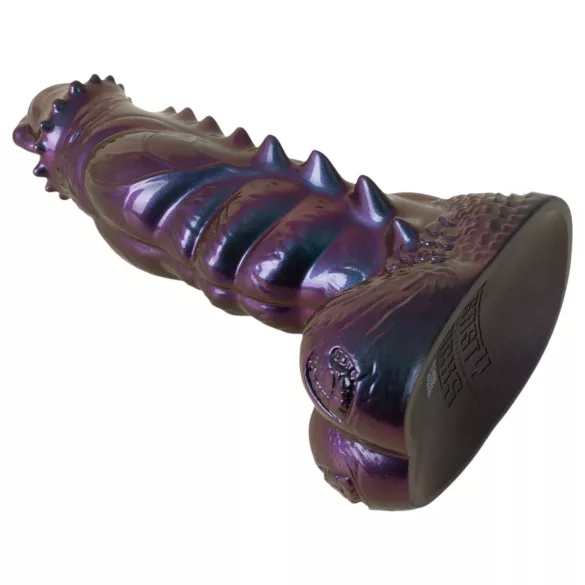Beasty Cocks Tech-Zilla Bang - monstriškas dildo su siurbtuku (violetinis)