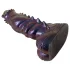 Beasty Cocks Tech-Zilla Bang - monstriškas dildo su siurbtuku (violetinis)