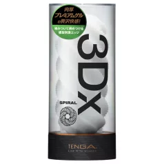   TENGA 3Dx Spiral - spiralinis raštuotas masturbatorius (baltas)