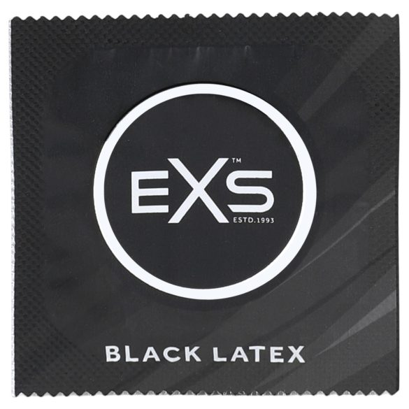 EXS Black - lateksinė prezervatyvai - juodi - 100 vnt
