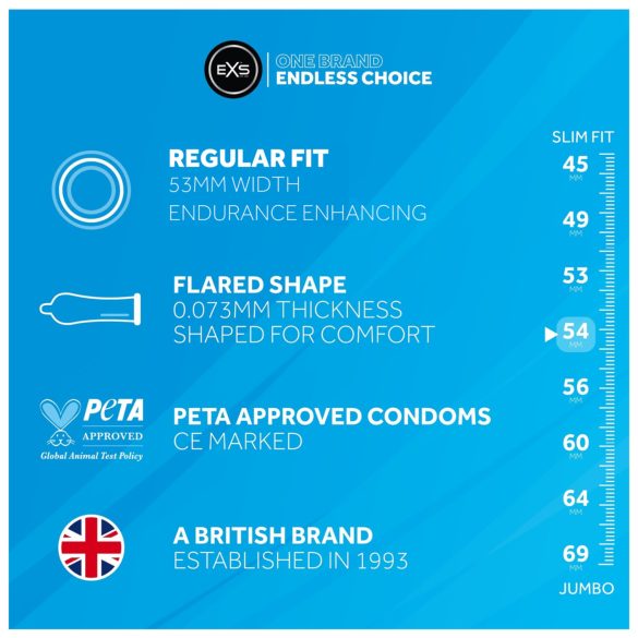 EXS - prezervatyvai ilgai trunkančiai erekcijai - lateksas - 12 vnt