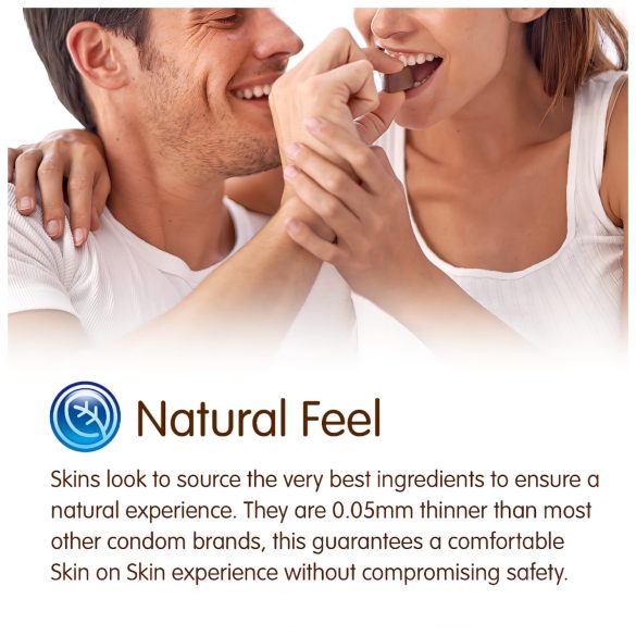 Skins - prezervatyvai su šokolado skoniu - 4 vnt