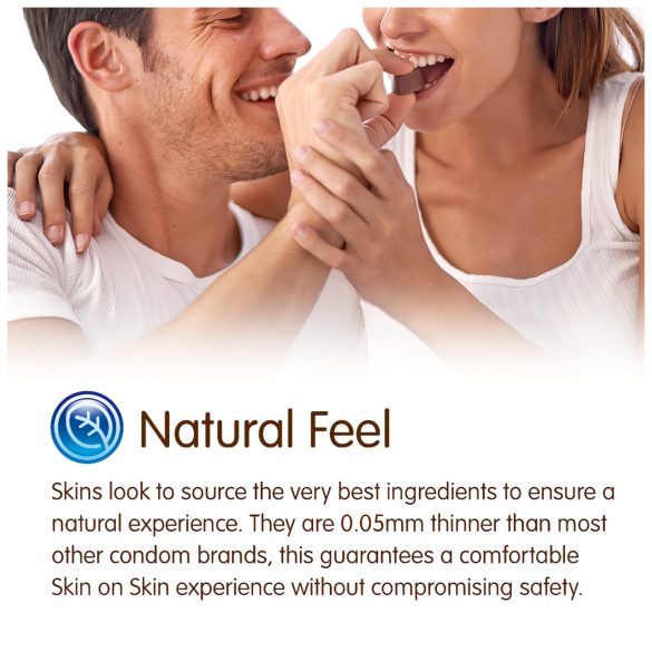 Skins - prezervatyvai su šokolado skoniu - 8 vnt