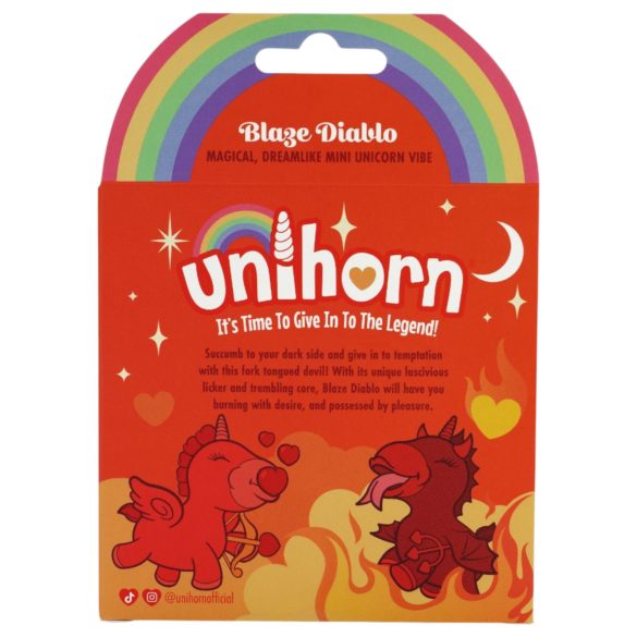 Unihorn Blaze Diablo - klitorinis vibratorius - įkraunamas - raudonas