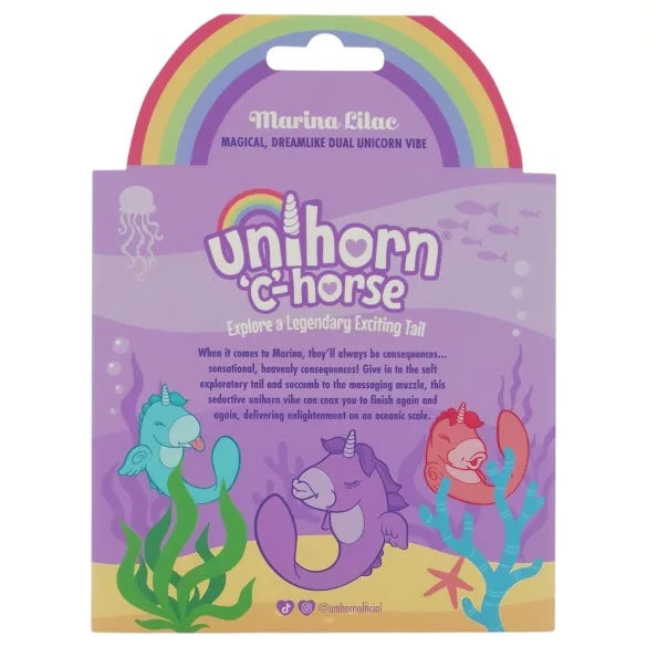 Unihorn C-Horse - G taško ir klitorio stimuliuojantis vibratorius (violetinis)