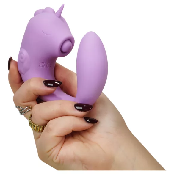 Unihorn C-Horse - G taško ir klitorio stimuliuojantis vibratorius (violetinis)