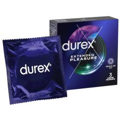   Durex Extended Pleasure - prezervatyvai su atidėtu poveikiu - 56mm - 3 vnt