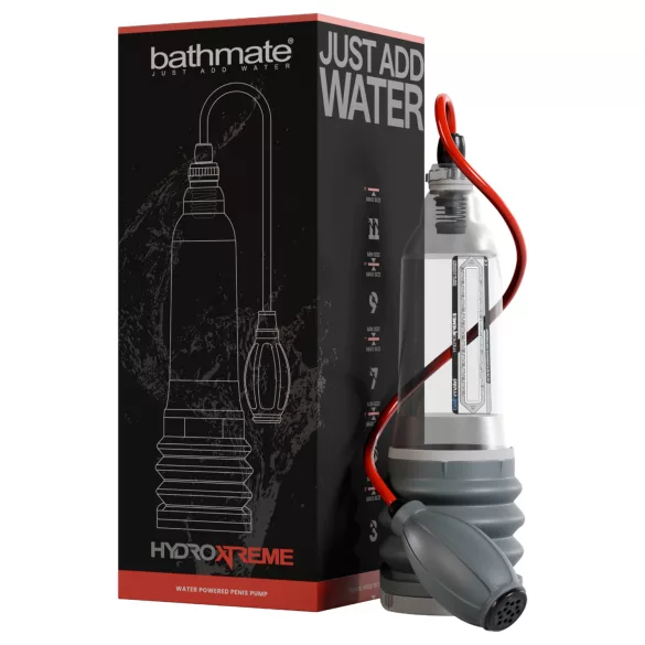 Bathmate HydroXtreme 8 - hidropompa, be priedų (skaidri)