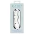 Clarity Utopian Mystique - gofruotas stiklinis analinis dildo (skaidrus)