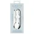 Clarity Utopian Mystique - gofruotas stiklinis analinis dildo (skaidrus)