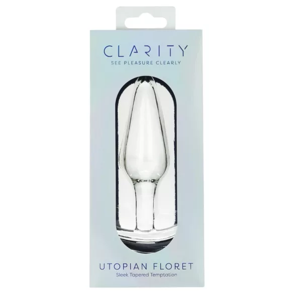 Clarity Utopian Floret - stiklinis analinis kaištis (skaidrus)