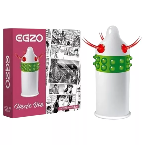 Egzo Uncle Bob - prezervatyvas su spygliais ir ataugomis - 1 vnt