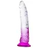 Lonely Lance - dildo su siurbtuku - permatomas violetinis