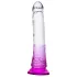 Lonely Lance - dildo su siurbtuku - permatomas violetinis