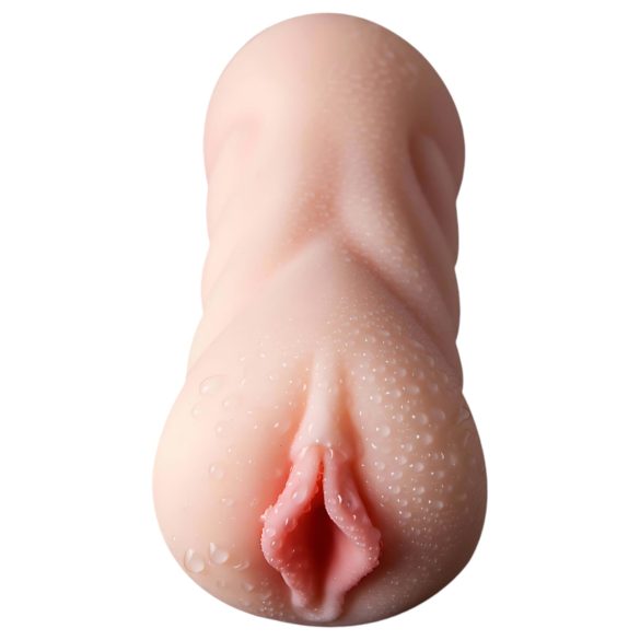 Lonely 2in1 - masturbatorius - makštis ir burna - natūralios spalvos