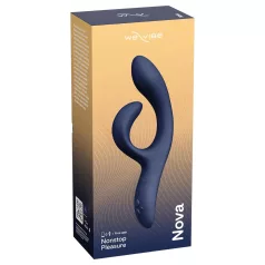   We-Vibe Nova 2 - programėle valdomas lankstus vibratorius su klitorio atšaka (mėlynas)