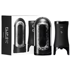   TENGA Flip 0 Electronic - automatinis masturbatorius vyrams - juodas
