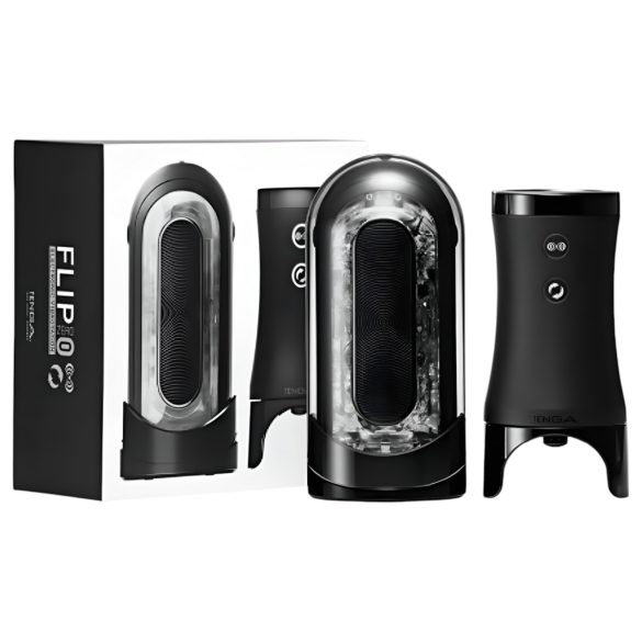 TENGA Flip 0 Electronic - automatinis masturbatorius vyrams - juodas
