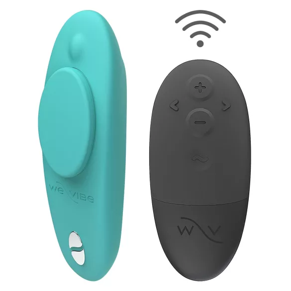 We-Vibe Moxie+ - nuotoliniu būdu valdomas, išmanus klitorio vibratorius (turkio spalvos)