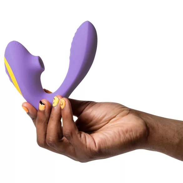 ROMP Reverb - G taško vibratorius su oro bangomis - 2in1 - violetinis