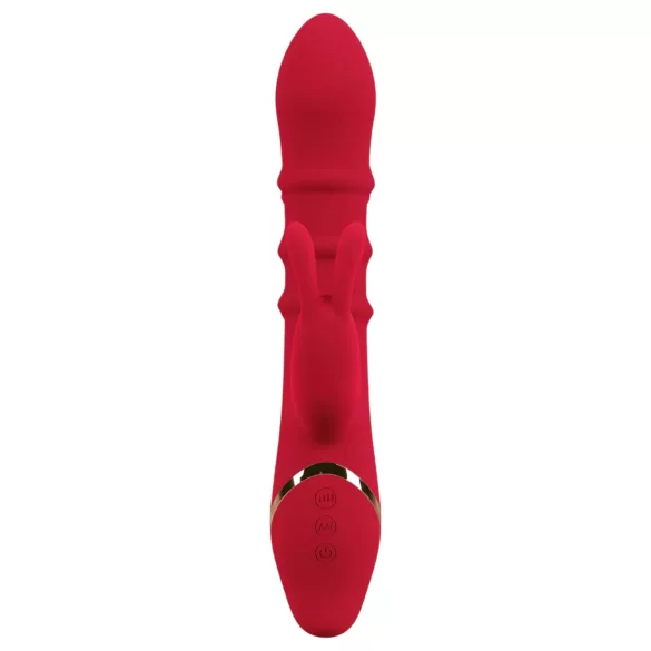 You2Toys Rabbit - vibruojantis žiedas su judančia galvute - raudonas
