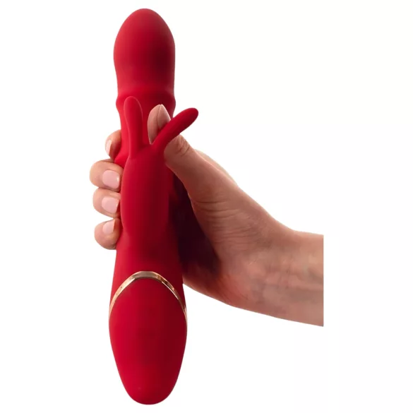 You2Toys Rabbit - vibruojantis žiedas su judančia galvute - raudonas