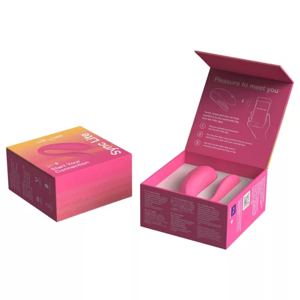 We-Vibe Sync Lite - poros vibratorius su nuotoliniu valdymu - rožinis