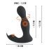 Rebel - nuotolinis 2in1 prostatos vibratorius (juodas)
