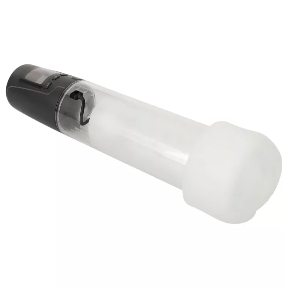 Mister Boner - įkraunamas automatinis penio pompos aparatas (juodas-permatomas)