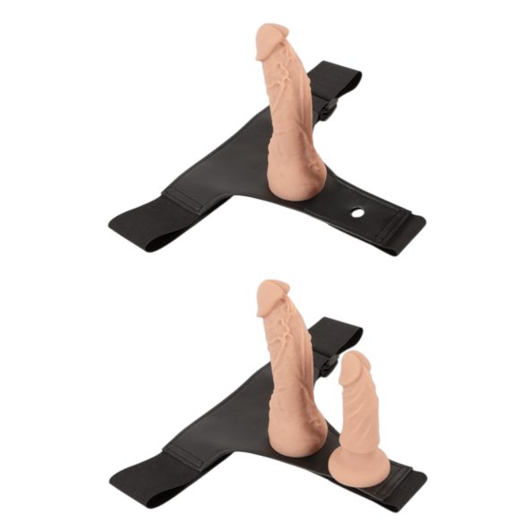You2Toys - prisegamas dildo rinkinys - natūralios spalvos
