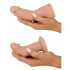 You2Toys - prisegamas dildo rinkinys (natūralus)