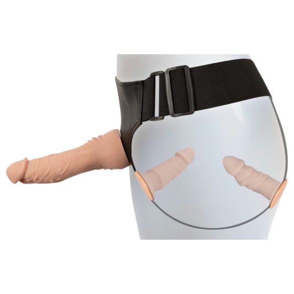 You2Toys - prisegamas dildo rinkinys - natūralios spalvos