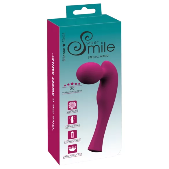SMILE Special Wand - masažuoklis vibratorius - įkraunamas - rožinis