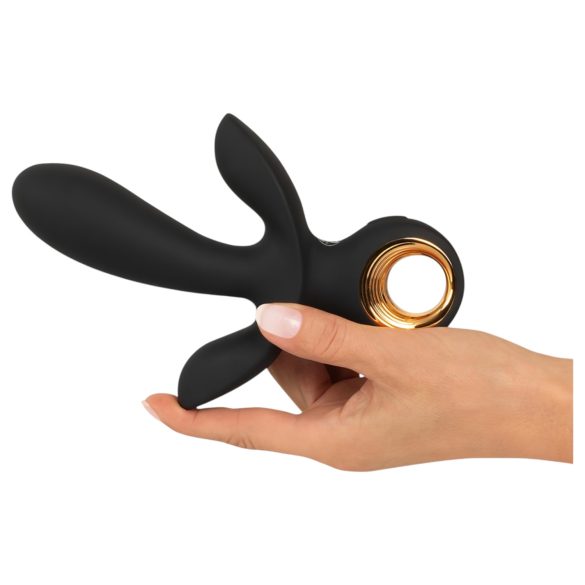 Eternal - pripučiamas trigubas vibratorius - juodas