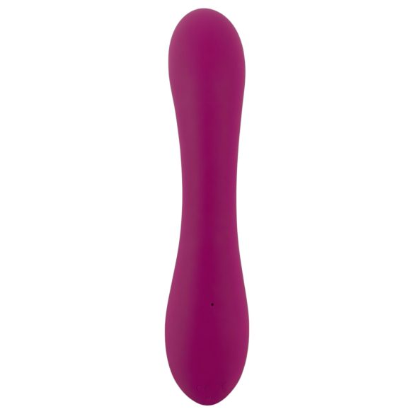Javida - vibruojantis dildo su 2 siurbtukais - silikonas - violetinis