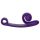 Sraigės Vibe Curve - 2in1 klitorio stimuliatorius vibratorius (violetinis)