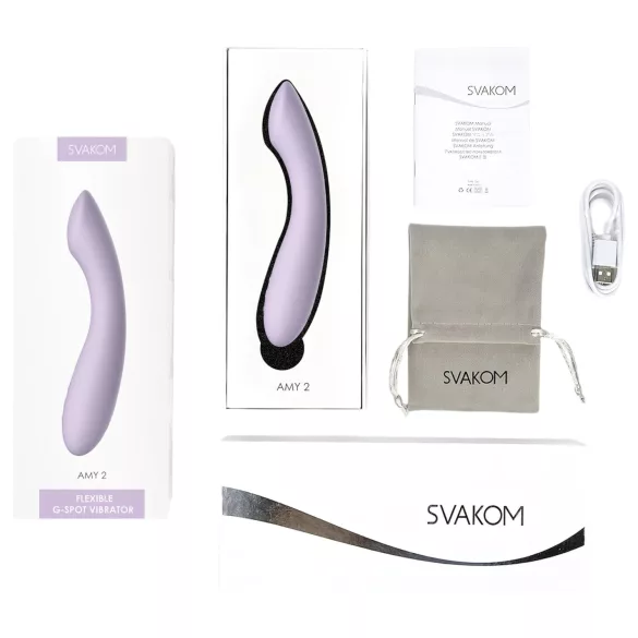 Svakom Amy 2 - G taško vibratorius - įkraunamas, atsparus vandeniui, violetinis