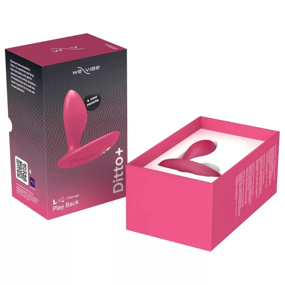 We-Vibe Ditto+ - programėle valdomas analinis vibratorius (rožinis)