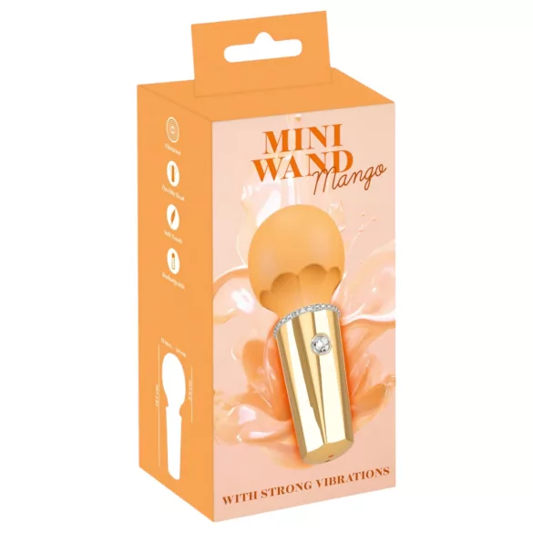 You2Toys - mini wand masažuoklis vibratorius - įkraunamas - geltonas