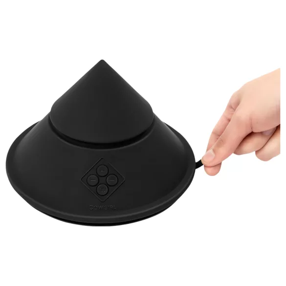 The Cowgirl Cone - išmani sekso mašina su įvairiais antgaliais (juoda)
