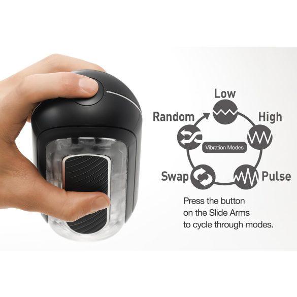 TENGA Flip Zero - galingas masturbatorius (juodas)