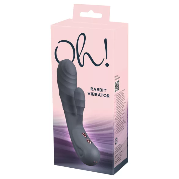 You2Toys - Oh! Rabbit klitorinis vibratoriukas su ausytėmis (juodas)